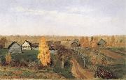 Levitan, Isaak Golden Autumn-village and small town oil painting picture wholesale